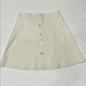 LPA XS lined white skirt Linen blend.
